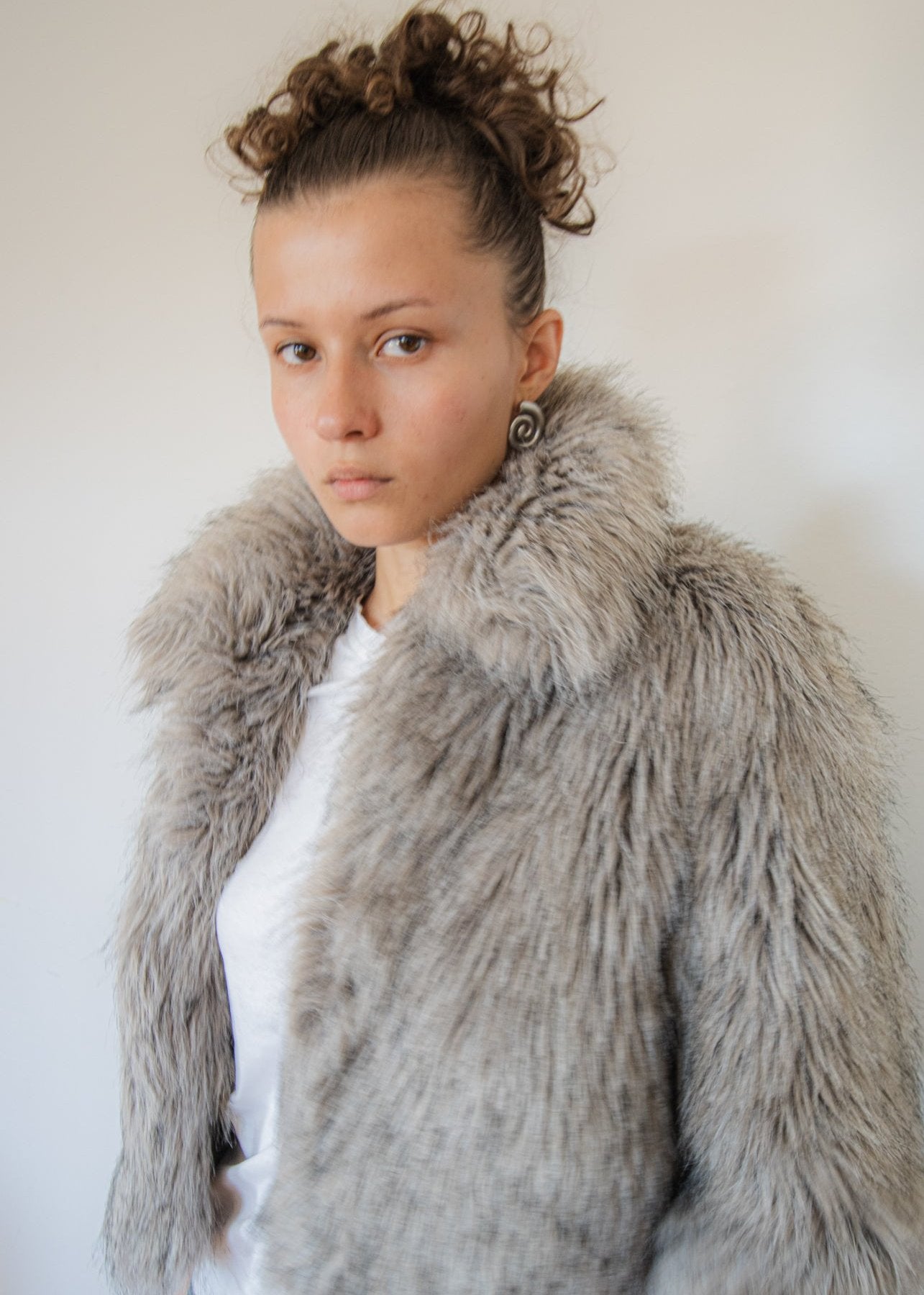 Cropped Fur Coat